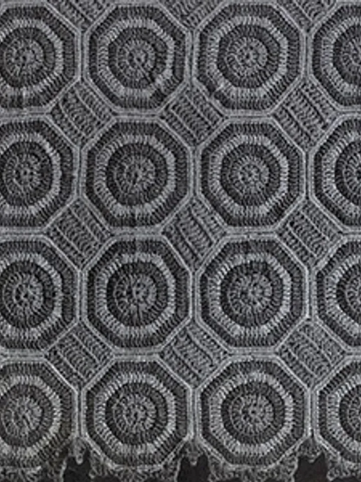 Crochet Pattern Vintage Afghan Flagstone Digital Download PDF