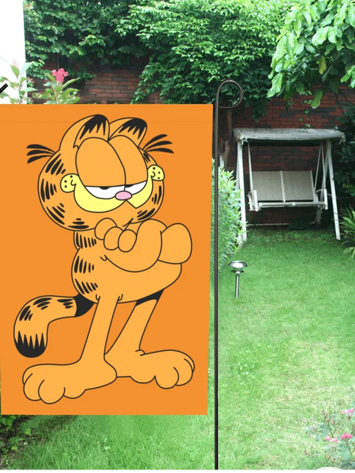 Garfield Garden Flag (Two Sides Printing, without Flagpole)