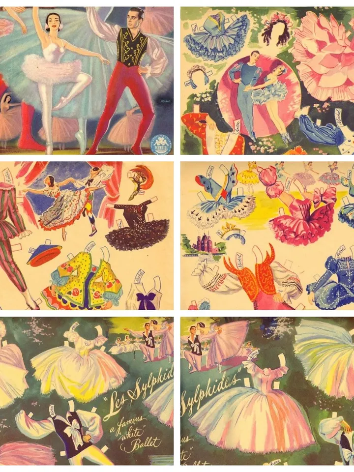 Paper Doll Ballet Digital Download PDF