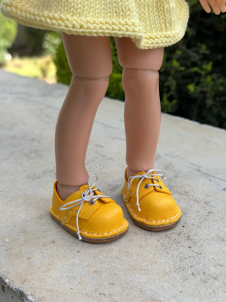3 ITEMS Set: Summer Dress, Beret, Boots -  Exclusive Handmade Outfit Paola Reina Doll ooak