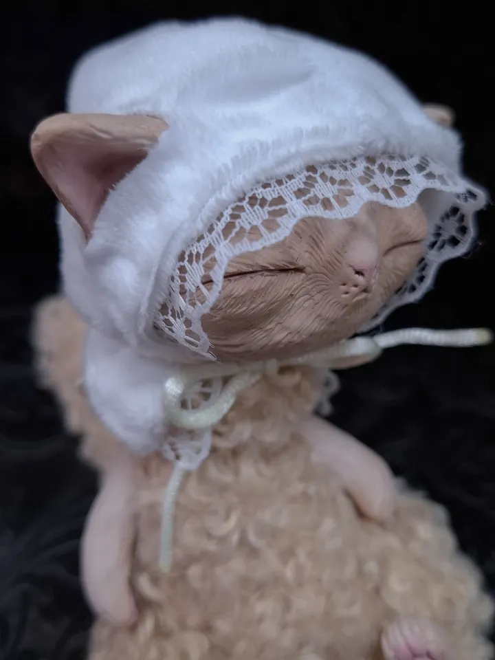 Kitty half plush doll