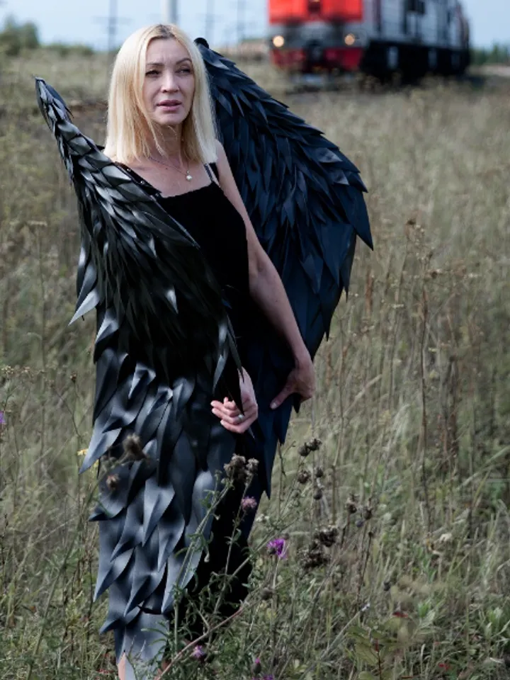 Black Angel Wings costume, Cosplay Wings, Adult Angelic wing, Show Wings, Maleficent wings Huge Angel Wings, Photo Prop