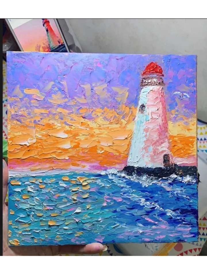 Lighthouse at sea
