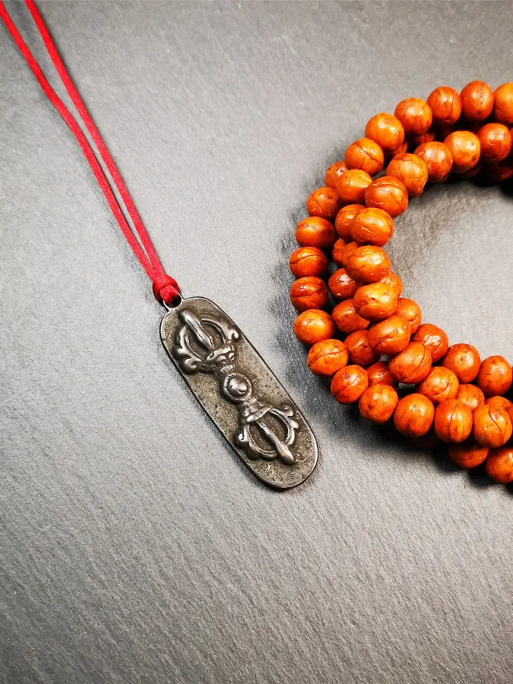Gandhanra Handmade Tibetan Budhist Amulet,Vajra Dorje, Protective Pendant,1.96&quot;