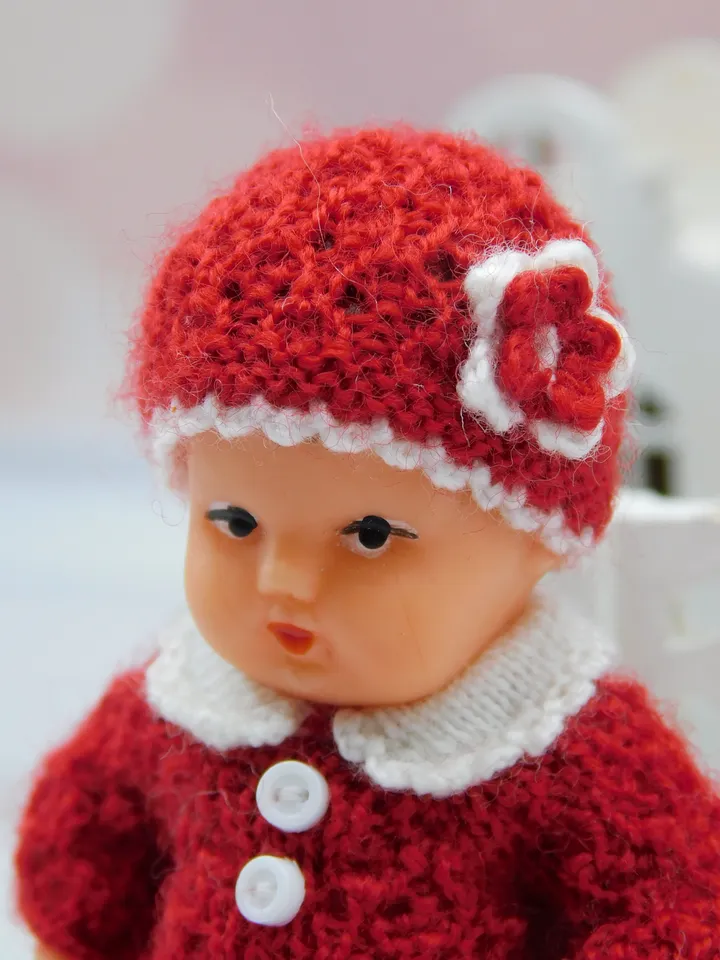Miniature doll clothes for small rubber Ari doll