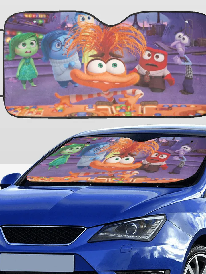Inside Out Anxiety Car Sunshade