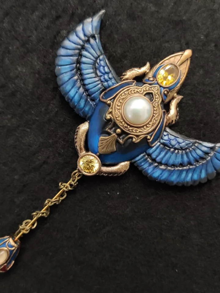 Scarab brooch,Insect brooch,Dung beetle brooch,Beetle brooch, Beetle jewelry