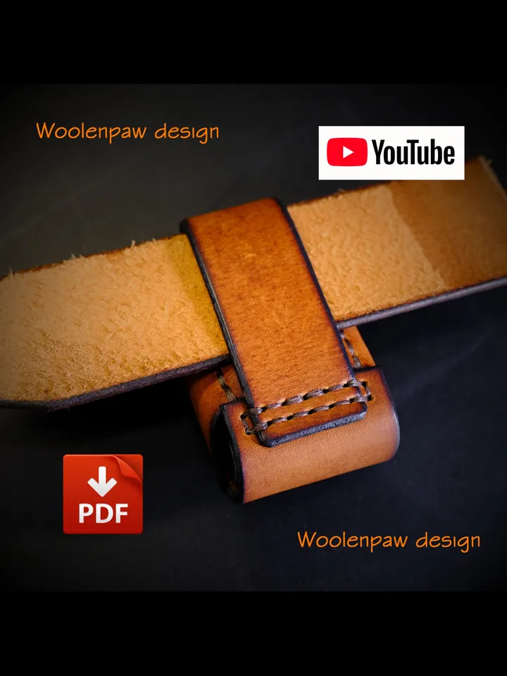 Zippo Pouch - leather pattern PDF. EDC32