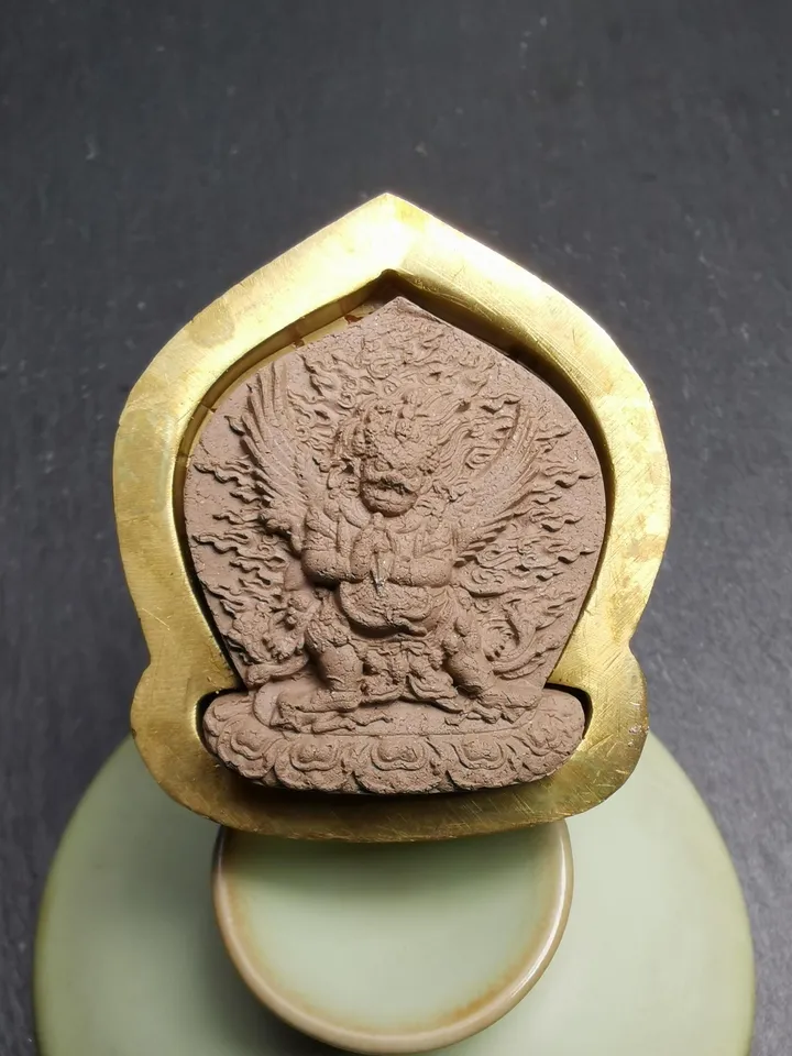 Vajrakilaya Tsa Tsa Mold,Old Version Dorje Phurba,4.5cm Height,Gandhanra Unique Tibetan Buddha Tsha Tsha Mould For Making Clay Statue