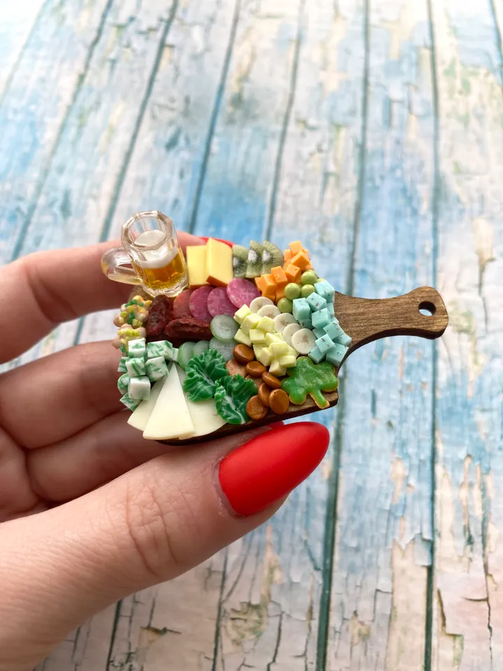 Magnet Miniature St Patrick Day Board with Polymer clay Souvenir