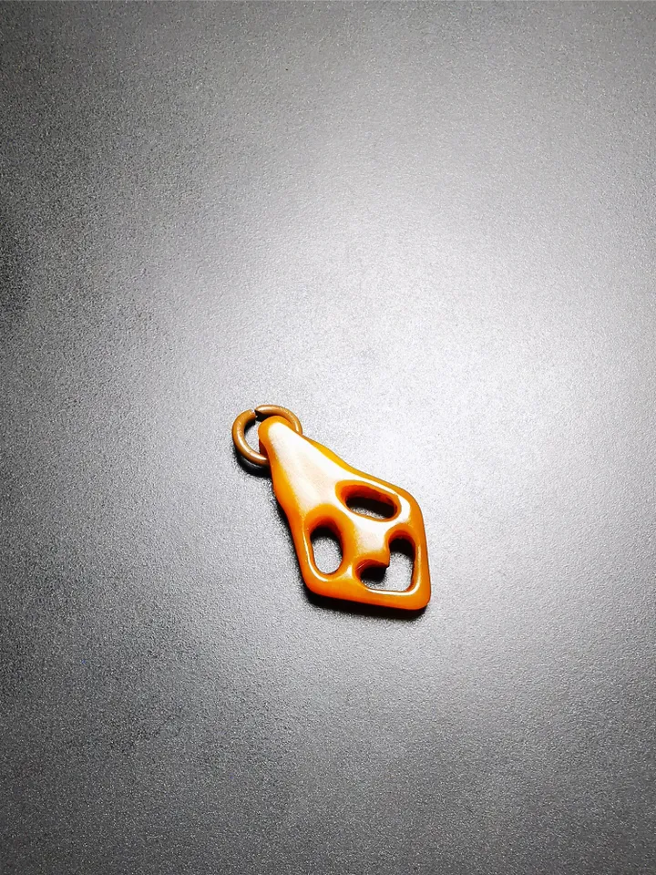 Gandhanra Tibetan Yak Bone Carved Amulet,Ghost Skull Pendant