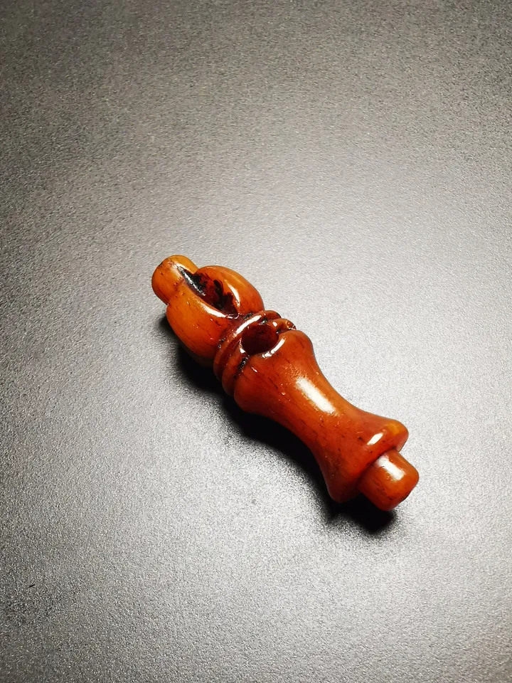 Gandhanra Hand Carved Tibetan Yak Bone Amulet, Vajra and Kila(Dorje Phurba) Pendant Mala,Prayer Beads