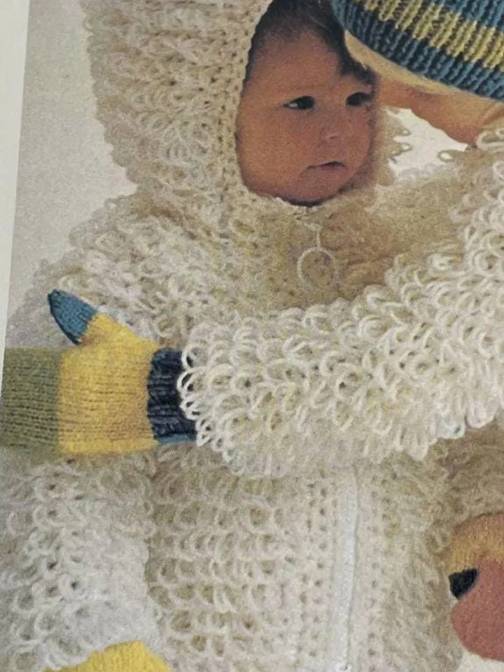 Baby Cardigan crochet pattern, loopy stitch cardigan baby size 21-22 chest loop cardigan, crochet baby loops jacket pdf