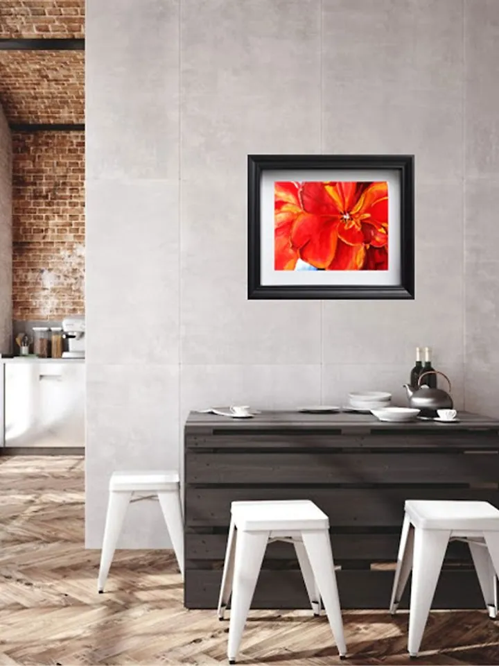 Tulip Painting Floral Watercolor Texas Original Art Flower Wall Art