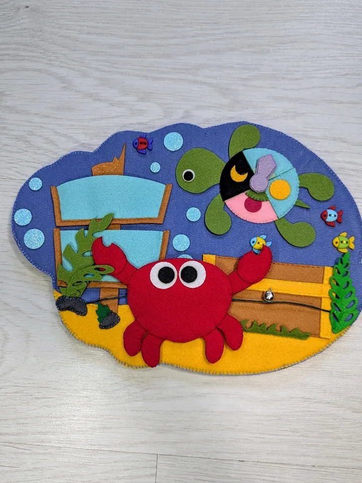 The Little Mermaid felt educational book.