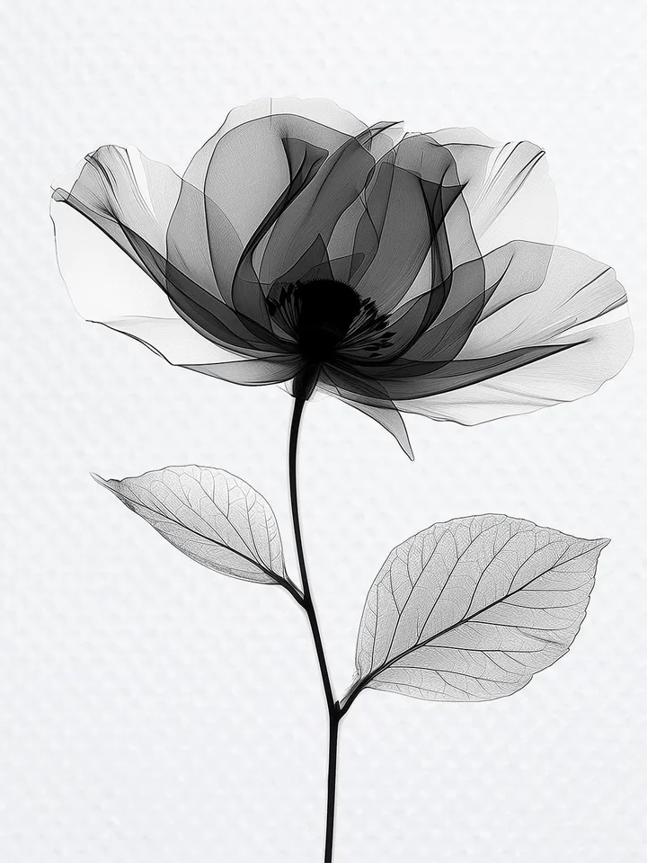 16 Abstract Black Flowers PNG Bundle, Flowers Printable Watercolor clipart sublimation, High Quality scrapbook PNG, Paper craft junk journal