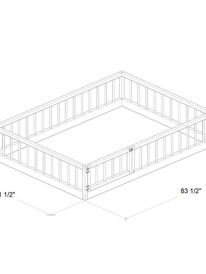 Montessori Floor Bed Plan, Queen Size, PDF, DIY