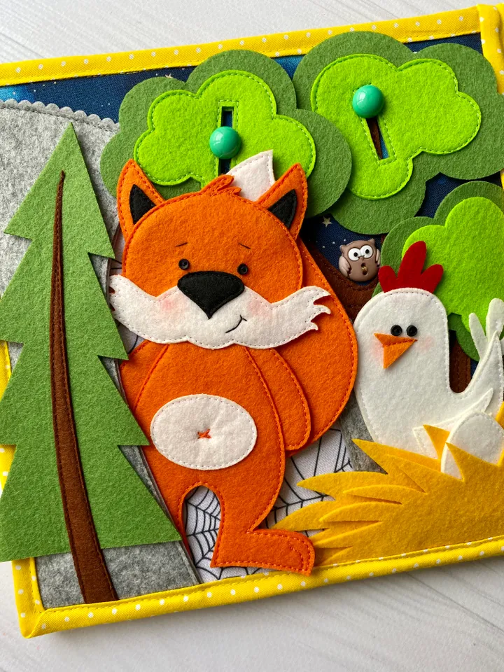 Quiet book forest animals