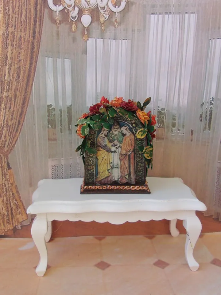 Nativity Scene. Dollhouse Miniature. 1:12. Handmade. Christmas. Christmas Gift. Author's design.