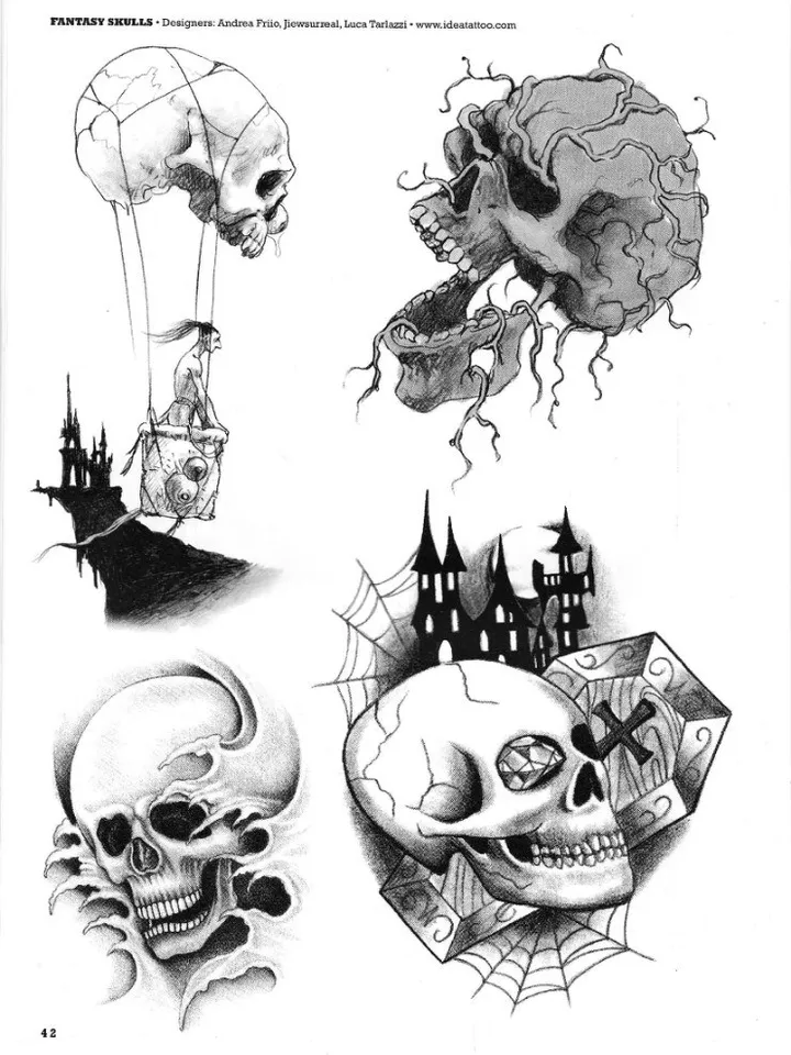 200 Skull tattoo