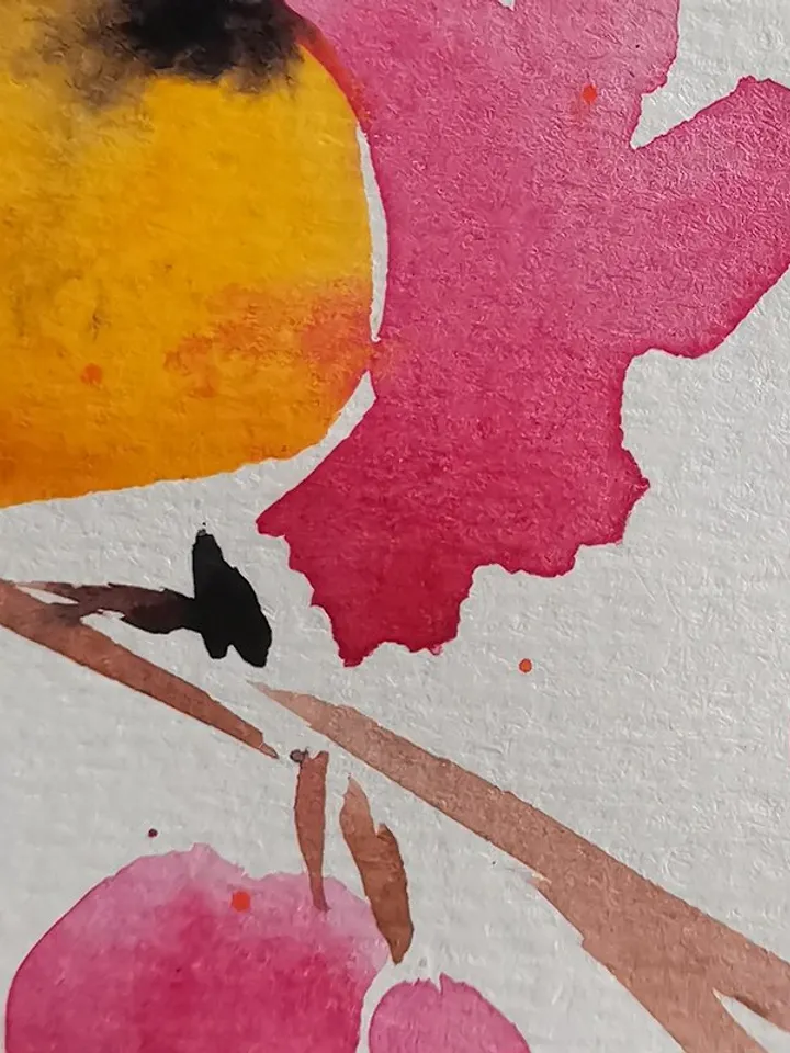 Chickadee Painting Original Art Watercolor Painting Bird Art