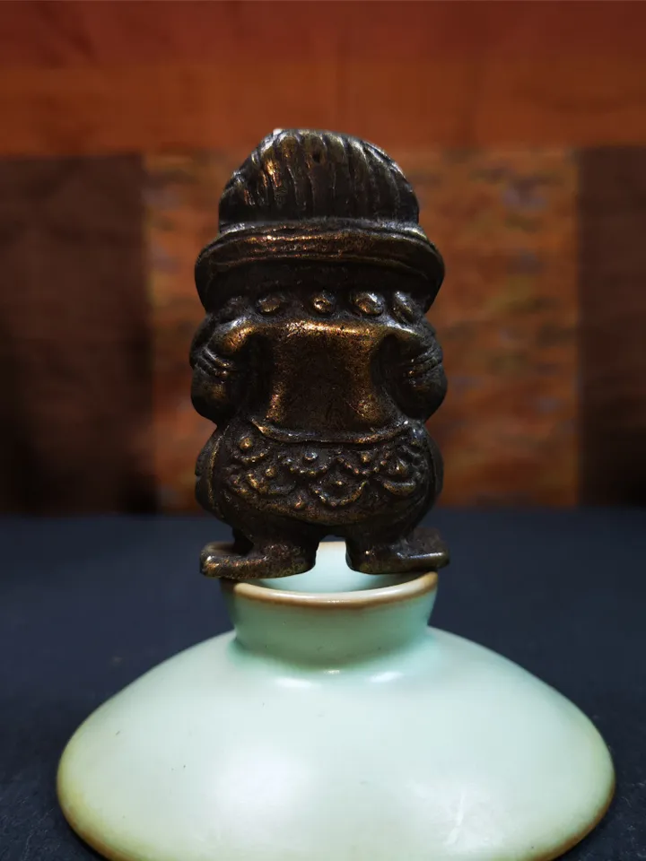 Gandhanra Handmade Tibetan Buddhist Statue,Panjaranata Mahakala,40 Years Old