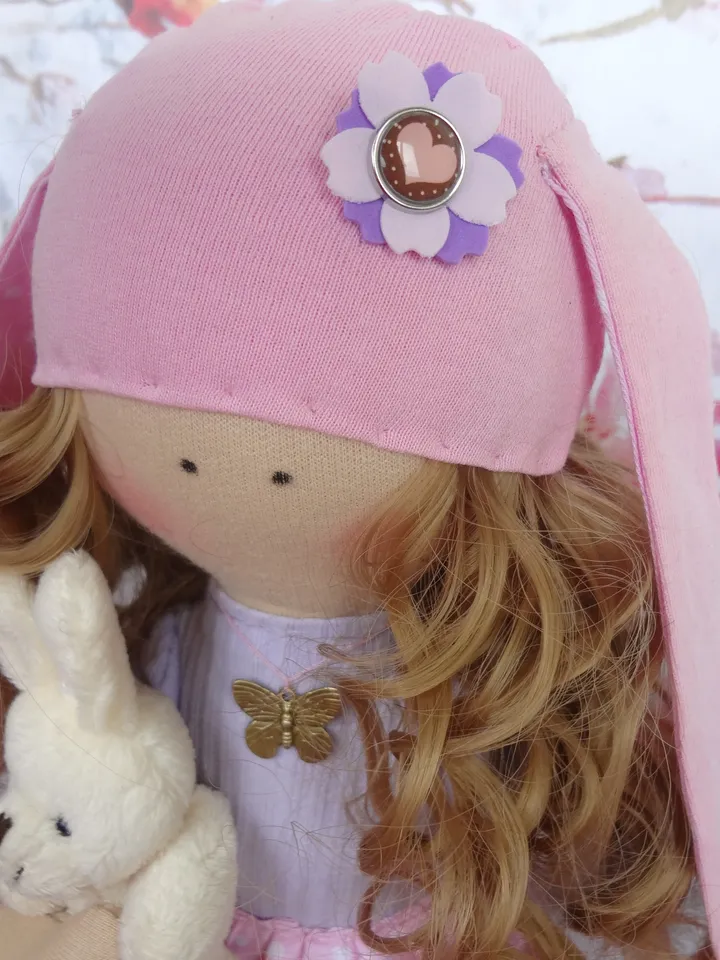 Doll pattern - 12 inch doll pattern and tutorial - Rag doll sewing pattern - Christmas gift idea