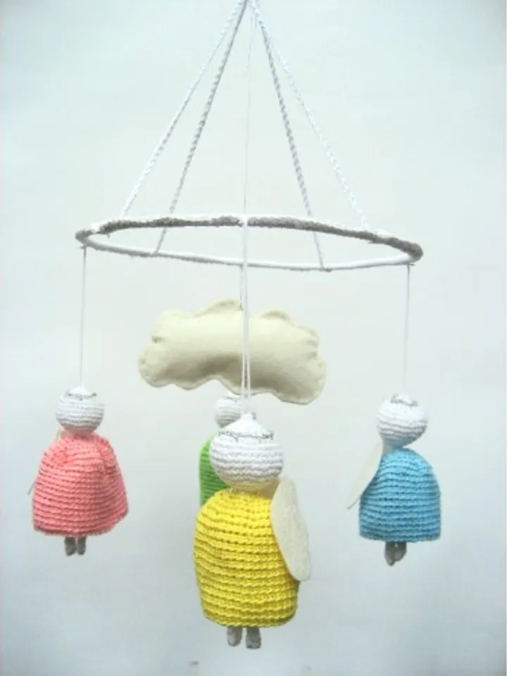 Angels mobile, Baby Angels crib mobile, Thebabemuse, forest mobile, baby shower gift