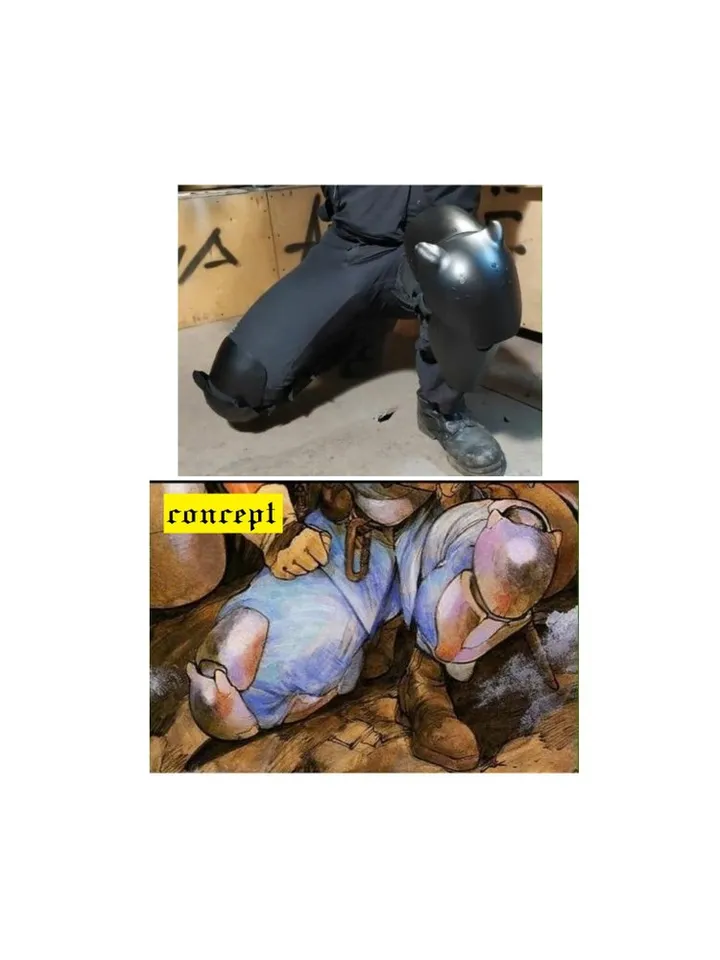 Appleseed anime - cosplay armor - ESWAT cosplay - SWAT ammunition - knee armor