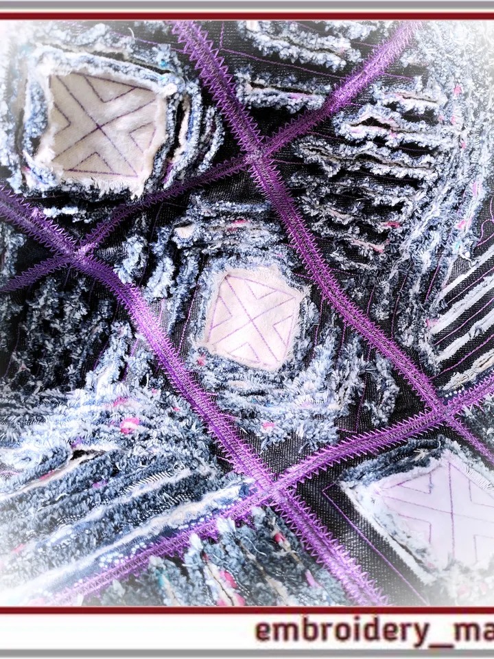 In The Hoop Embroidery Design patches of chenille from Embroidery Manavi 05