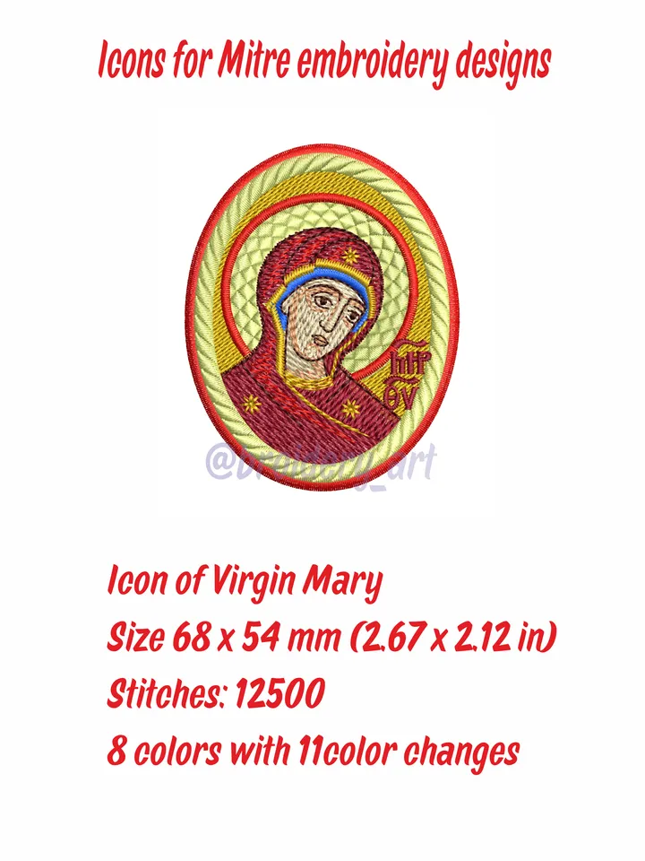 Icons for Mitre embroidery designs