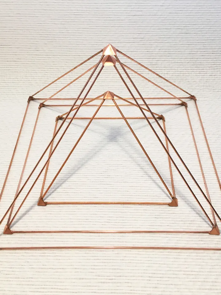 Copper pyramid healing, reiki healing tool