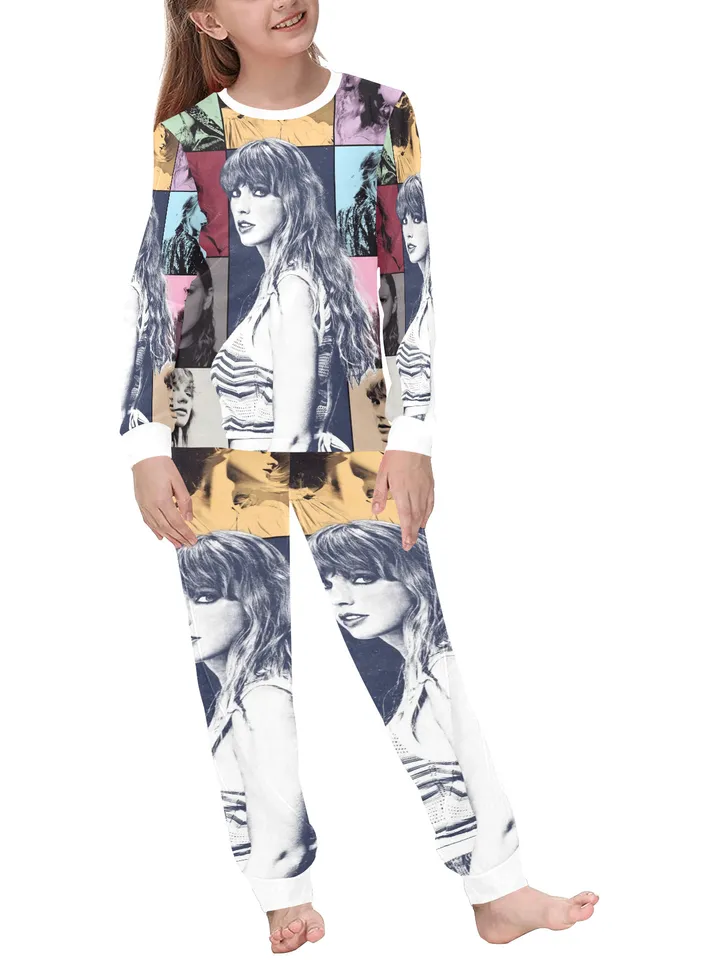 T S Tour Kids Girls Pajama Set, PJ Set pajamas loungewear sleepwear