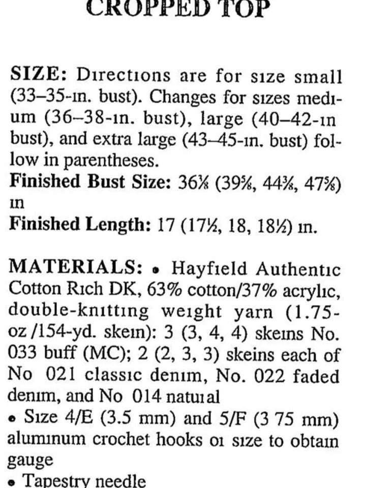 Crochet pattern top, cropped top crochet pattern pdf, summer top, easy top instant download