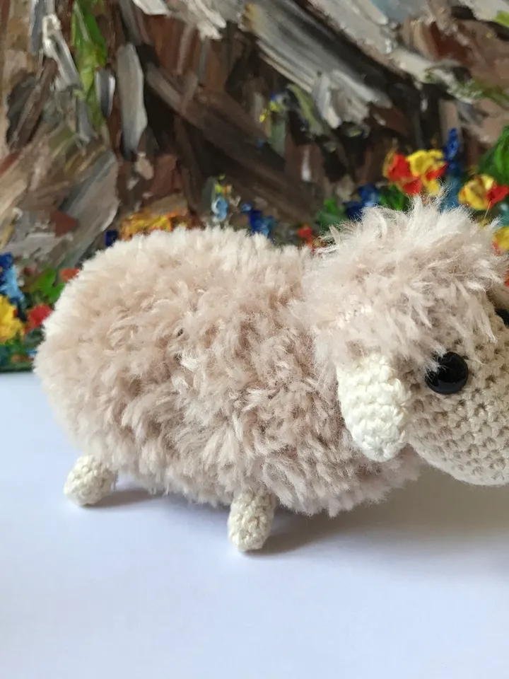 Crochet pattern Sheep 4cm/1.5inch