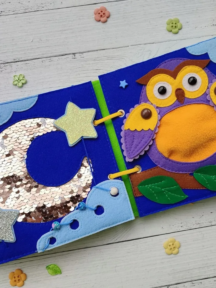 Animals Quiet book pattern PDF & Tutorial, Fox Mini Book, Felt activity book pattern svg, Quiet book sewing ideas for toddler 2, 3 year old