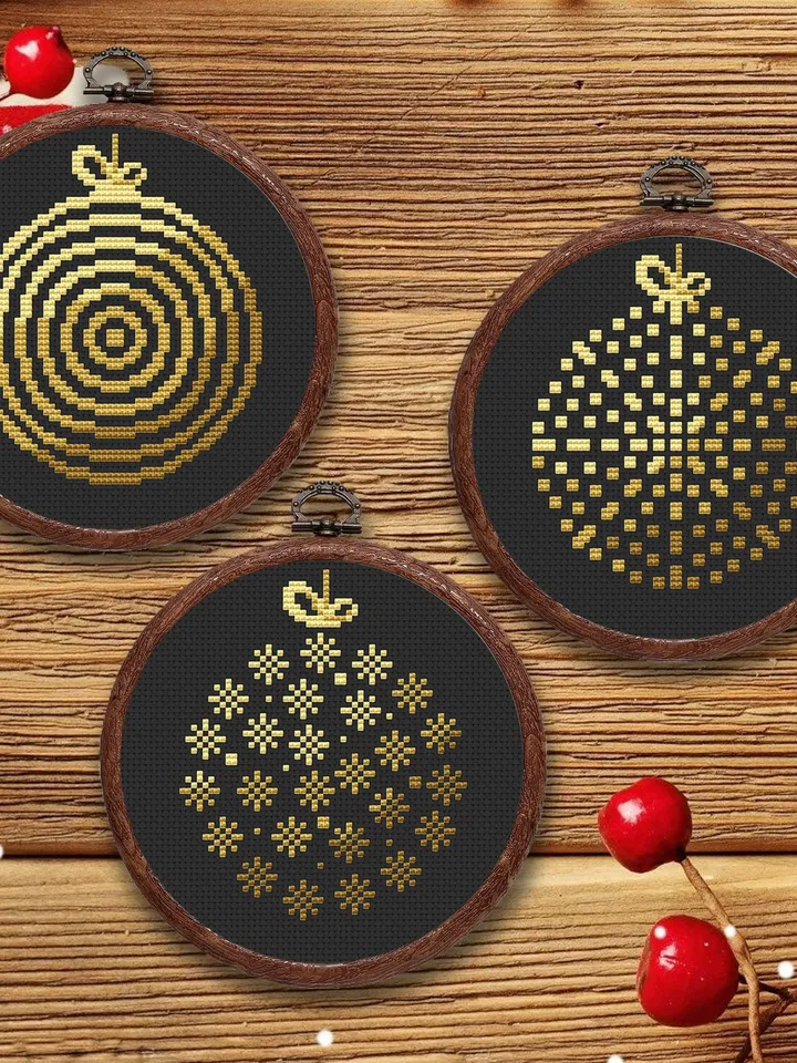 Set of Christmas Toys Cross Stitch Pattern, Christmas Cross Stitch Pattern, Christmas Pattern, Christmas Gift, Christmas Decor #hld033