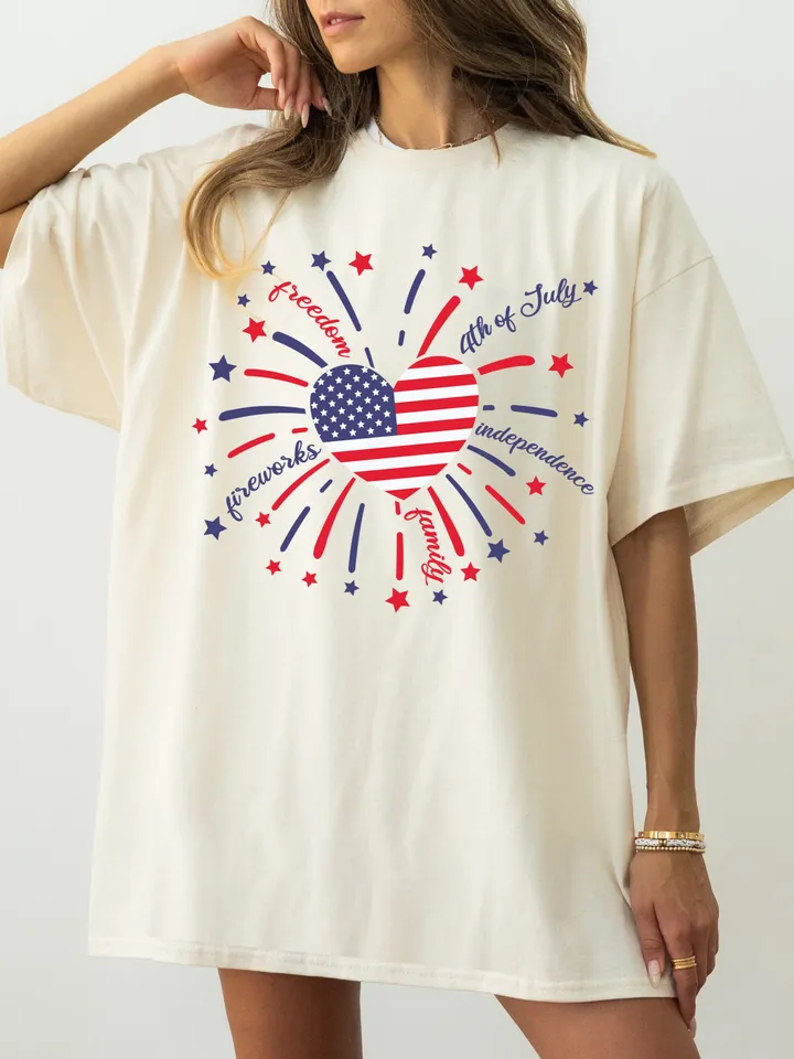 Firework SVG, 4th of July SVG, Patriotic SVG, American Flag Svg, Kids Shirt Svg, Png, Svg Files For Cricut, Sublimation Designs Downloads