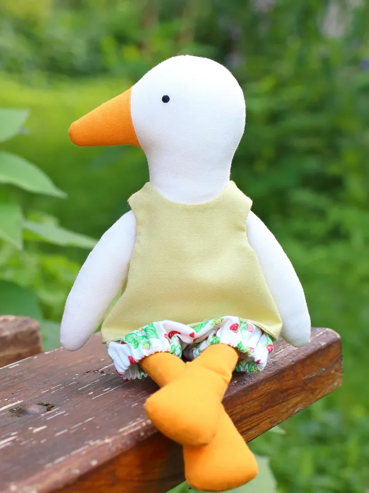 PDF Large Duck Stuffed Animal Sewing Pattern