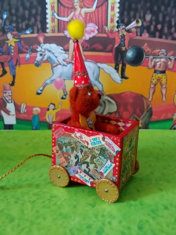 Trolley for dollhouse. Doll toy.The cart for the doll house.1:12 scale.