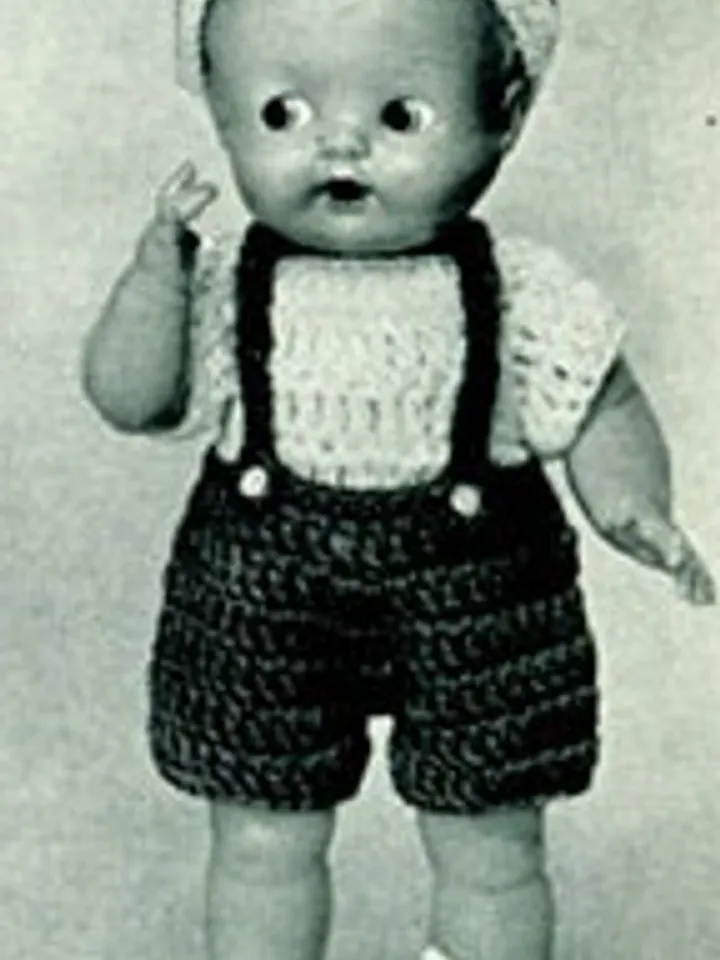 Vintage Crochet Pattern Costume for Doll Jean & John Doll Pattern Digital Download PDF