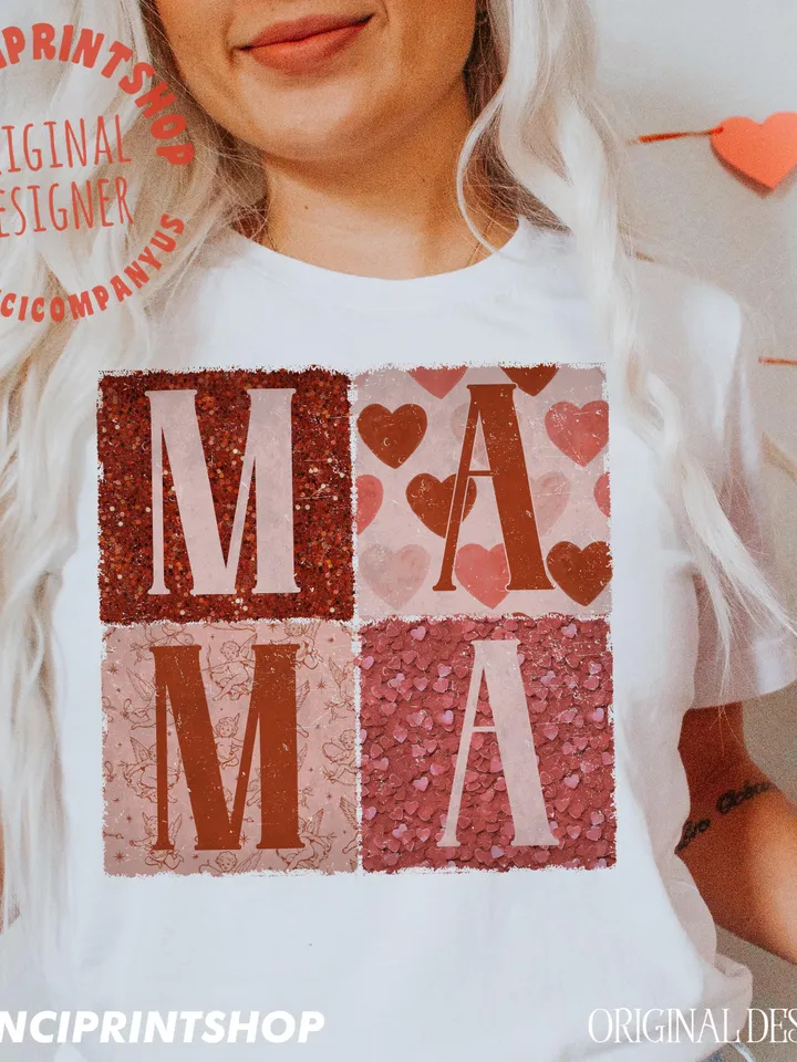 Retro Boho Mama Valentine png, Retro Valentine png, Valentines Mama png, Love png, Mama png, Valentines png, Boho Mama png, Sublimation png