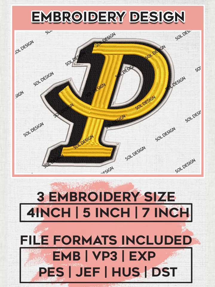 NHL Pittsburgh Penguins Logo Embroidery Files, NHL Pittsburgh Penguins Team Embroidery Designs, NHL Teams, 3 sizes, NHL embroidery designs, Digital Download