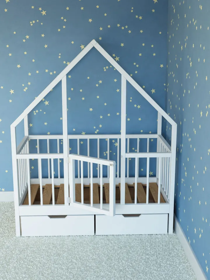House Bed Plan, Crib Size, PDF, DIY