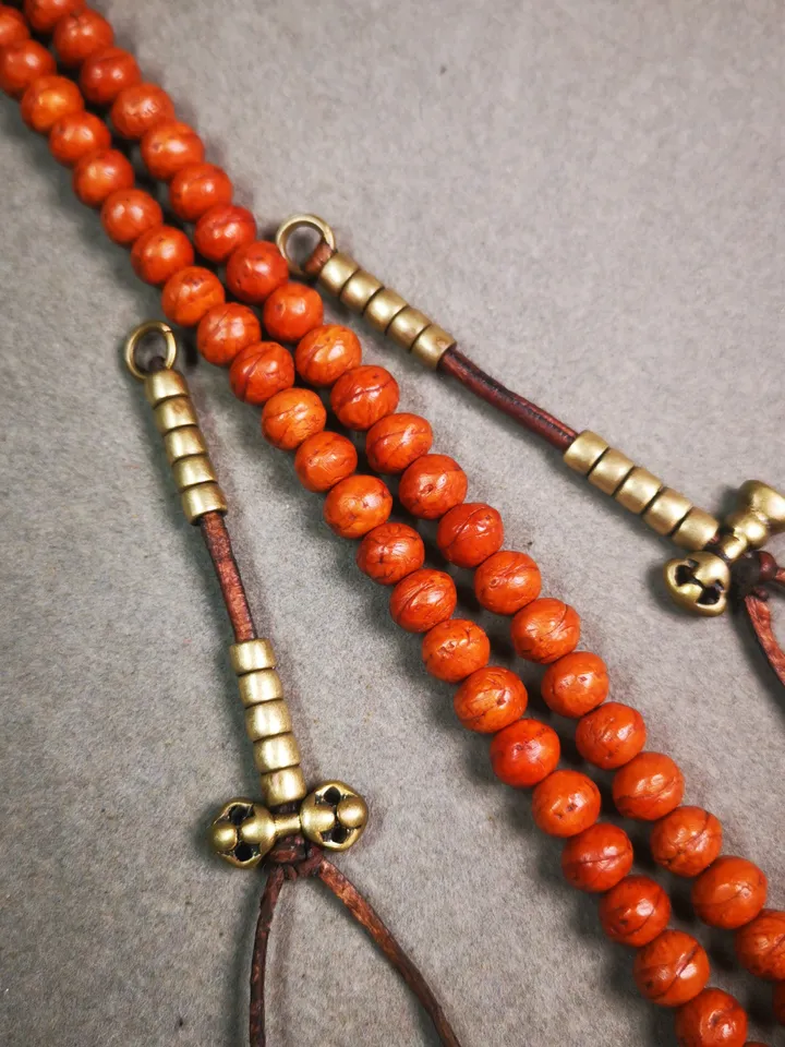 Gandhanra Handmade Tibetan Buddhist Mala Counters,Prayer Bead Counters,with Dorje and Vajra,Made of Brass