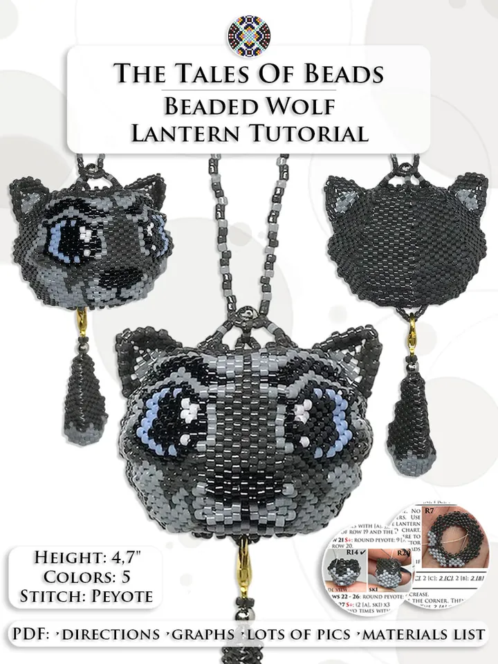 Beaded Animals Tutorials: Wolf Beading Patterns