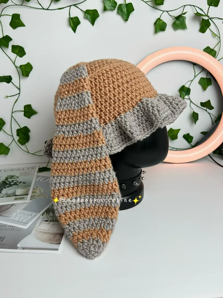 Crochet Cute Bunny Bucket Hat