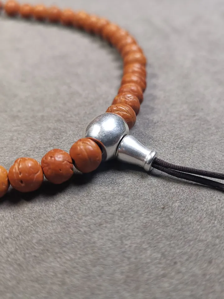 Gandhanra Tibetan Guru Bead,T-drilled 3-Hole Prayer Bead,Mala Bead,Connector Bead for Buddhist Bead Accessories