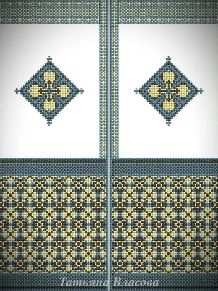 For the vestments, a set of designs for machine embroidery.