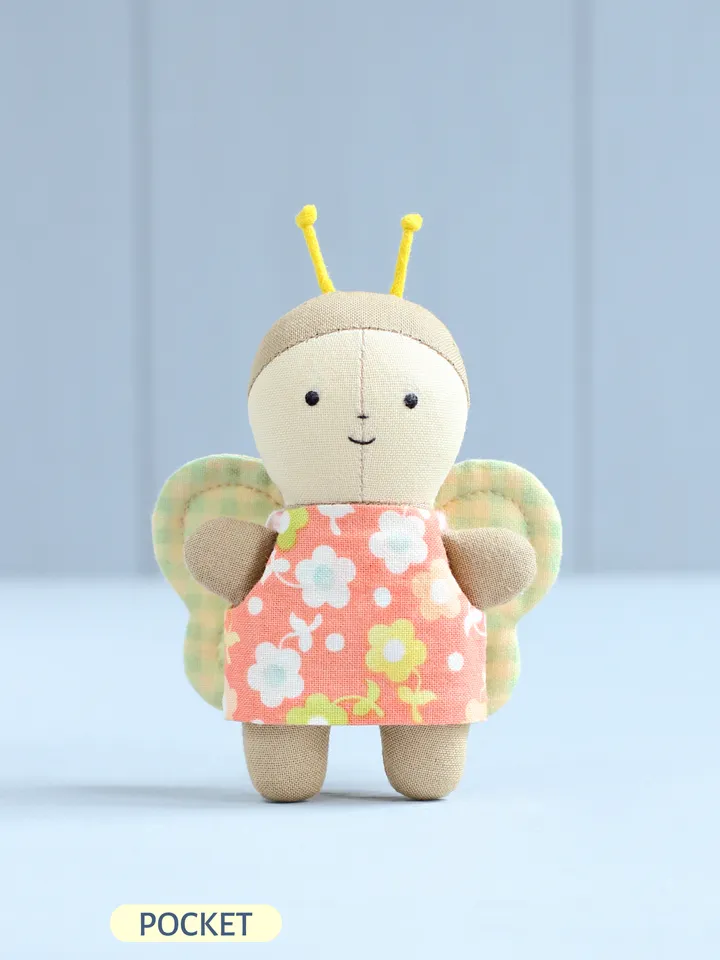 PDF Pocket Butterfly Stuffed Animal Sewing Pattern